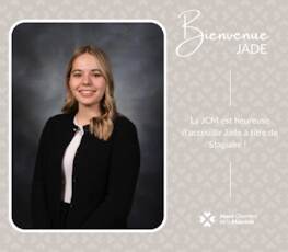 Nouvelle stagiaire à la JCM!