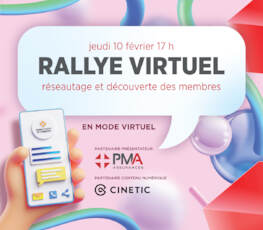 5 à 7 | RALLYE VIRTUEL présenté par PMA Assurances