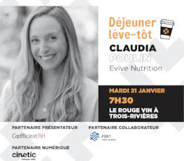 Déjeuner Lève-tôt présenté par Coefficient RH | Claudia Poulin, Evive nutrition