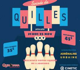 5 à 7 | Soirée de quilles | COMPLET