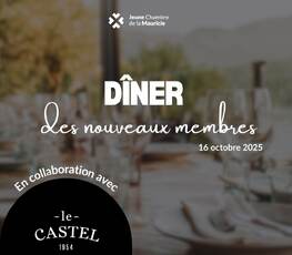 Dîner des nouveaux membres | 16 octobre 2025