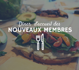 Dîner d’accueil de nouveaux membres