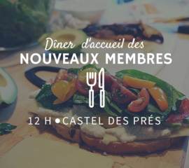 Dîner d'accueil des nouveaux membres