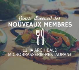 Dîner d'accueil des nouveaux membres