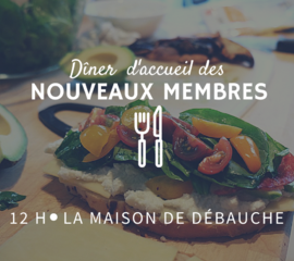 Dîner d'accueil des nouveaux membres