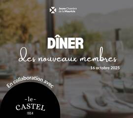 Dîner des nouveaux membres | 16 octobre 2025