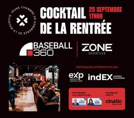Cocktail de la rentrée, présenté par Groupe indEX courtiers immobiliers